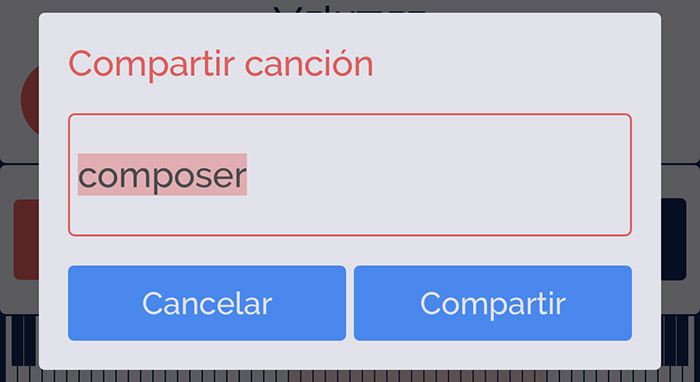 Compositor compartir