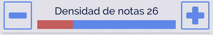 Densidad de notas - Compositor Densidad de notas - Compositor