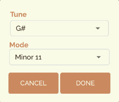 Guitar Droid - Multitouch guitar for Android - Chord and Scale selection